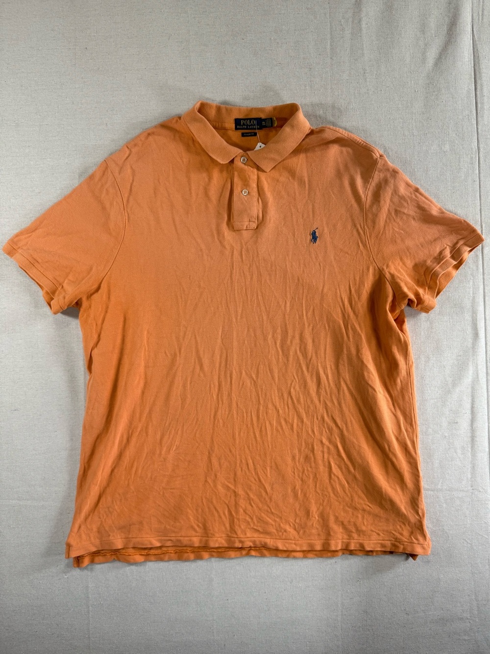 Polo Ralph Lauren Pony Peach Classic Fit Polo Shirt XXL